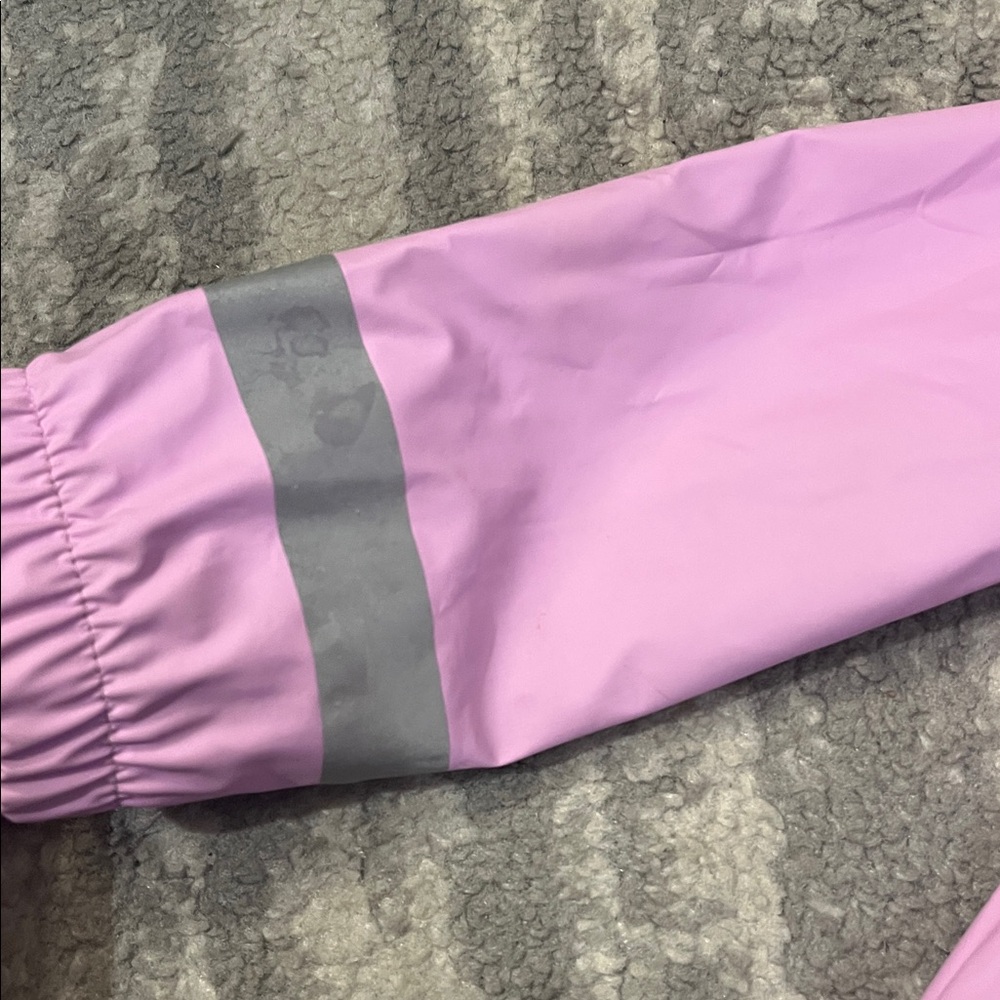 Cat & Jack Light Purple Raincoat with Gray Accents - Picture 3 of 5
